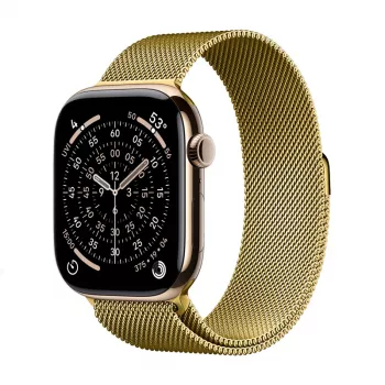 Crong Milano Steel Μπρασελέ από ανοξείδωτο χάλυβα για Apple Watch 38/40/41/42 mm Χρυσό