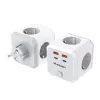 Wozinsky WKZ-4B Power Cube 4x AC 2x USB-A 2x USB-C PD 20W 4000W Λευκό