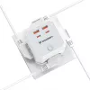 Wozinsky WKZ-4B Power Cube 4x AC 2x USB-A 2x USB-C PD 20W 4000W Λευκό
