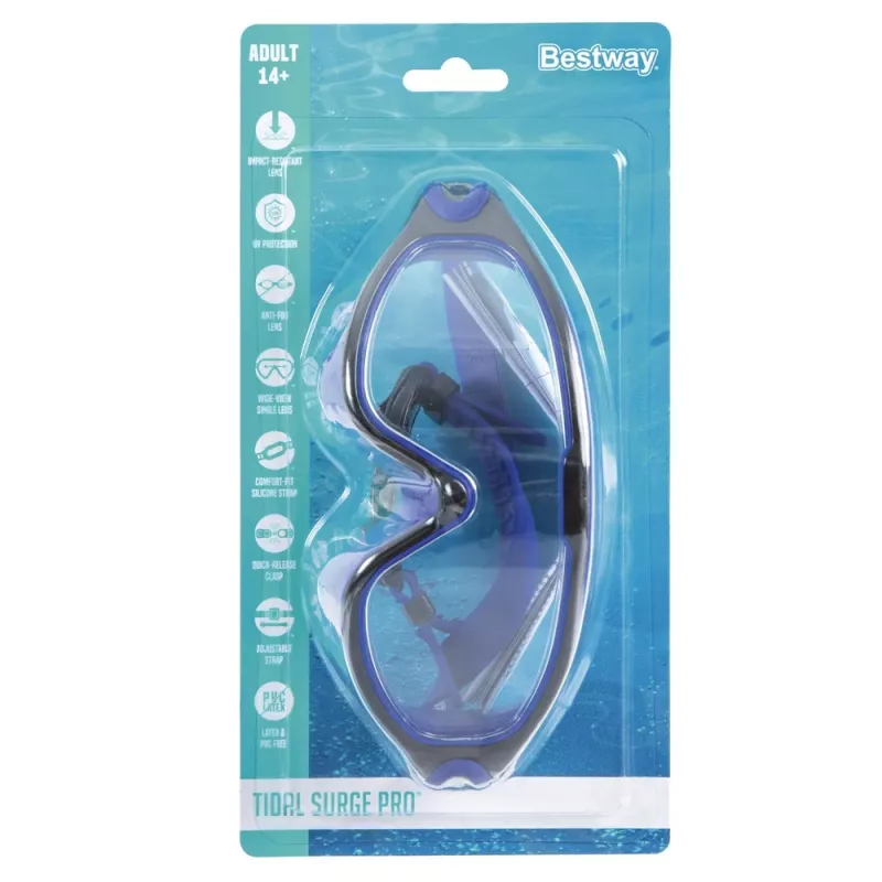 Bestway 21194 ρυθμιζόμενα γυαλιά κολύμβησης μαύρο και μπλε