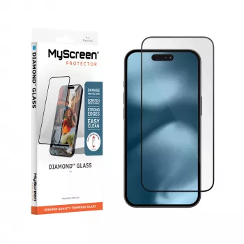 MyScreen Diamond Glass προστασία οθόνης για Apple iPhone 18 Pro Max – γυαλί σκληρυνμένο 9H, HD καθαρό, anti-fingerprint, εγκατάσταση χωρίς φυσαλίδες