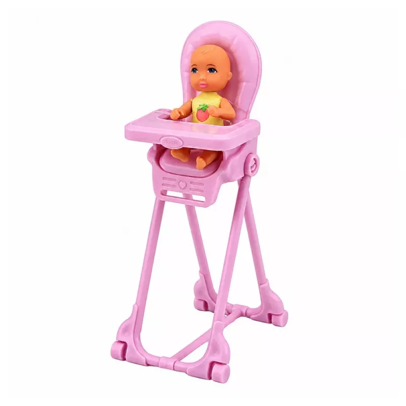 LEAN TOYS Anlily Σετ κούκλας μητέρας και διδύμων μωρών με αξεσουάρ