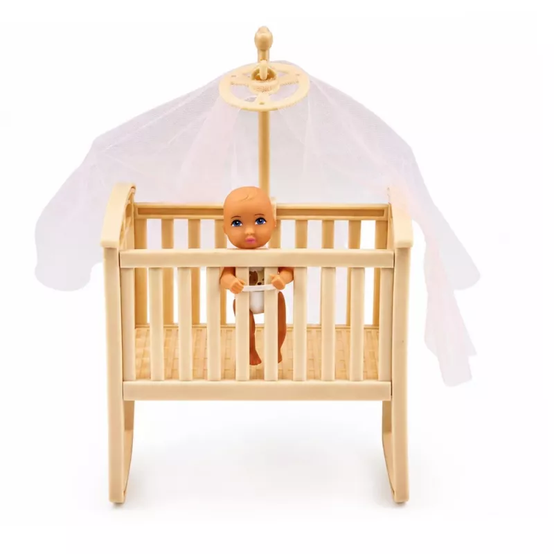 LEAN TOYS Anlily Σετ κούκλας μητέρας και διδύμων μωρών με αξεσουάρ