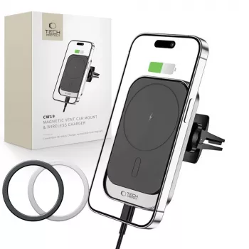Tech-Protect CW19 MagSafe βάση αυτοκινήτου για κινητό με ασύρματη φόρτιση