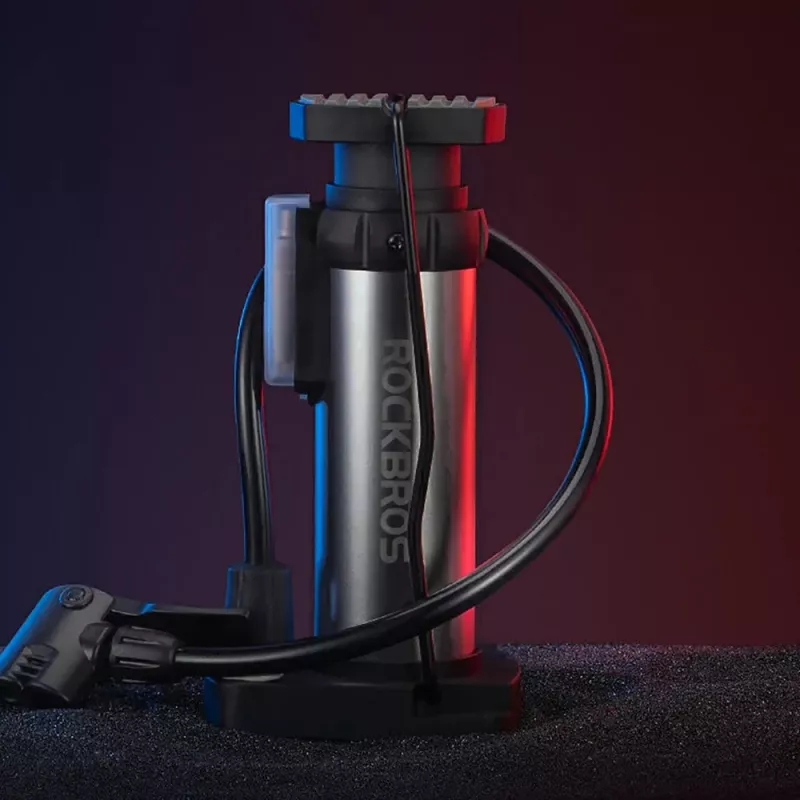 Rockbros 4522L Ultralight Ποδοκίνητη τρόμπα ποδηλάτου, μαύρη