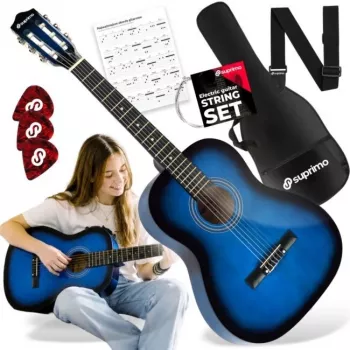 SUPRIMO CG34 BB Κλασική κιθάρα 3/4 μεγέθους 36 ίντσες Blueburst