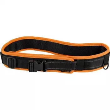 Fiskars 1003626 Functional Form ζώνη εργαλείων με γρήγορο κούμπωμα, ρυθμιζόμενη μέση έως 120 cm, ανθεκτικό αδιάβροχο πολυεστέρας, πολλαπλές τσέπες και θηλιές, μαύρο/πορτοκαλί