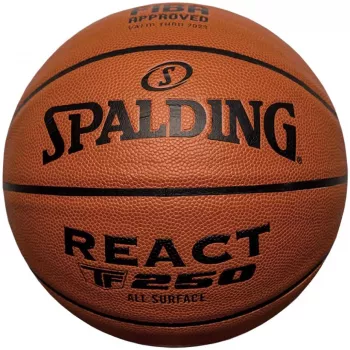 Spalding React TF-250 Logo FIBA μπάλα μπάσκετ 76967Z