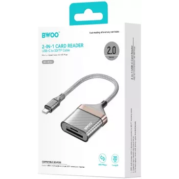 Αναγνώστης καρτών BWOO USB-C 2 σε 1 SD/TF (BO-BZ64)