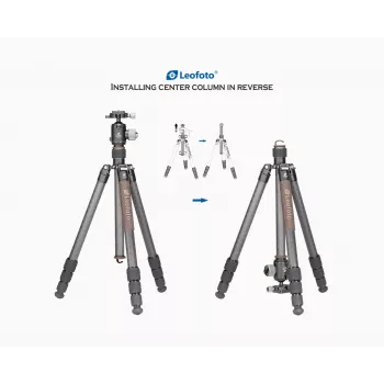 Leofoto Urban LX-284CT Τρίποδο ταξιδιού Carbon Fiber με κεφαλή μπίλιας XB-38