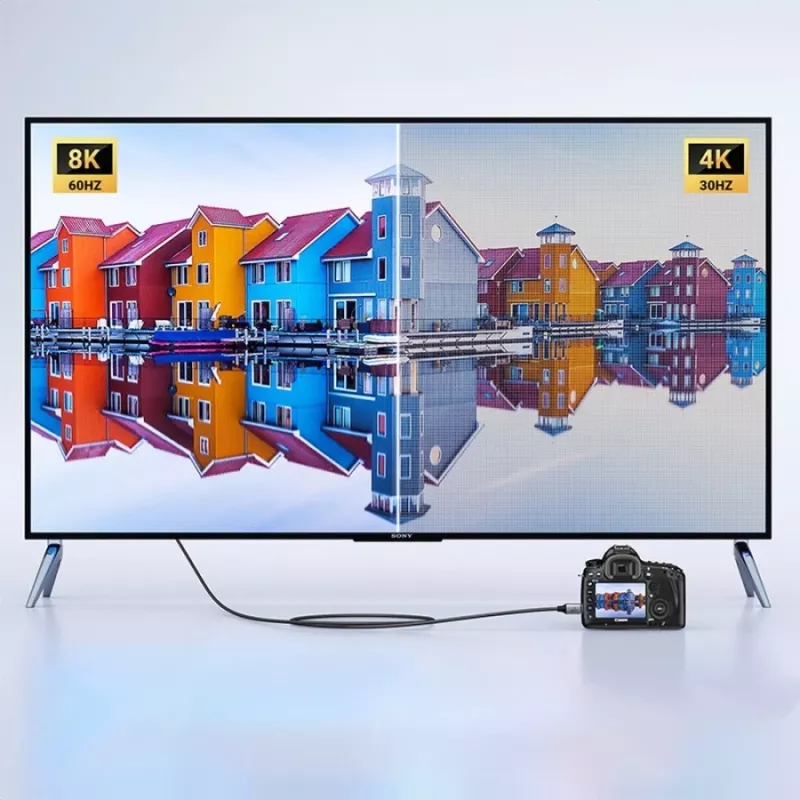 UGREEN HD163 Καλώδιο Mini-HDMI σε HDMI 8K 2m Μαύρο