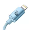 Baseus Crystal Shine Καλώδιο USB-C σε Lightning 20W, 1,2m, Μπλε
