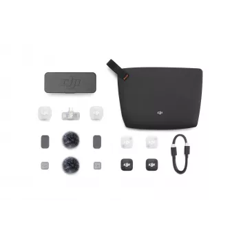 DJI Mic Mini 2 Ασύρματο σύστημα μικροφώνου (2 TX + 1 Mobile RX + θήκη φόρτισης), Λευκό