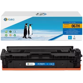 G&G XL τόνερ συμβατό με Canon 067H cyan