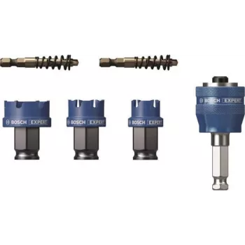 Bosch 2608901963 Progressor για ξύλο και μέταλλο σετ 7 τεμ. πριονιών τρύπας με προσαρμογέα Power Change Plus και τρυπάνι κέντρου HSS-G
