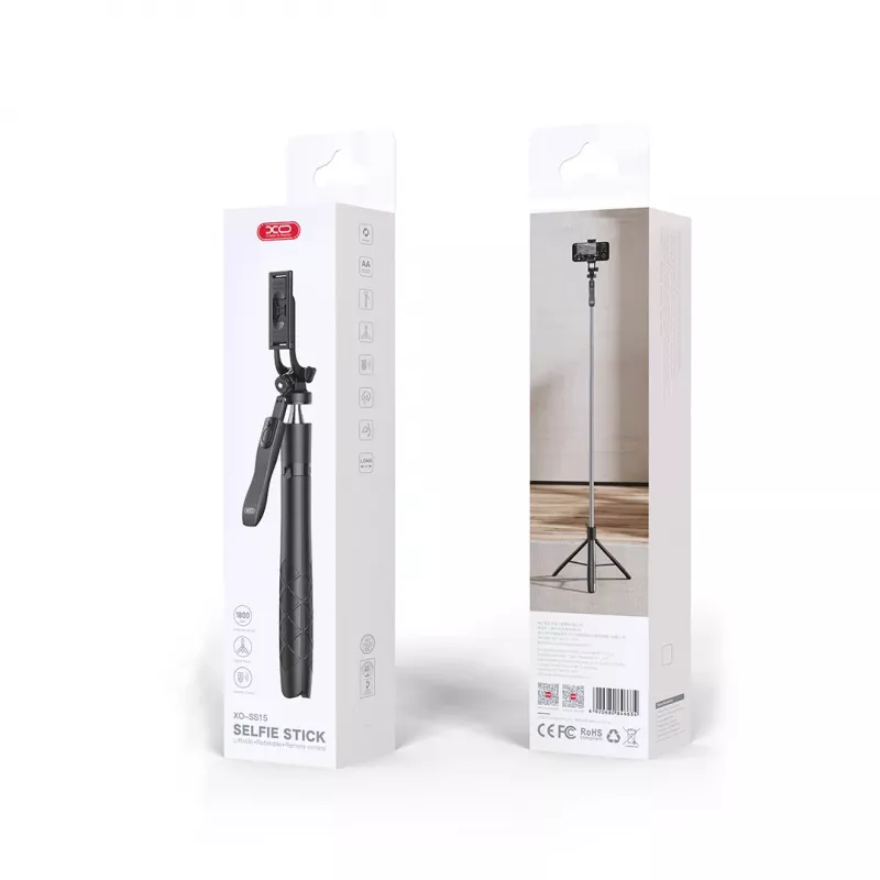 XO SS15 Bluetooth selfie stick τρίποδο, 180 cm, μαύρο