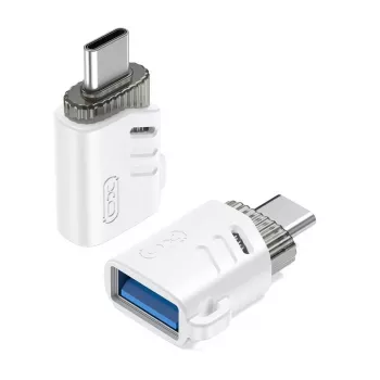 Αντάπτορας OTG XO NB256B USB-A θηλυκό σε USB-C αρσενικό, λευκό (NB256B)