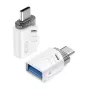 Αντάπτορας OTG XO NB256B USB-A θηλυκό σε USB-C αρσενικό, λευκό (NB256B)