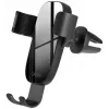 XO C37 Βάση κινητού για γρίλιες αεραγωγού αυτοκινήτου με βαρύτητα, Μαύρο