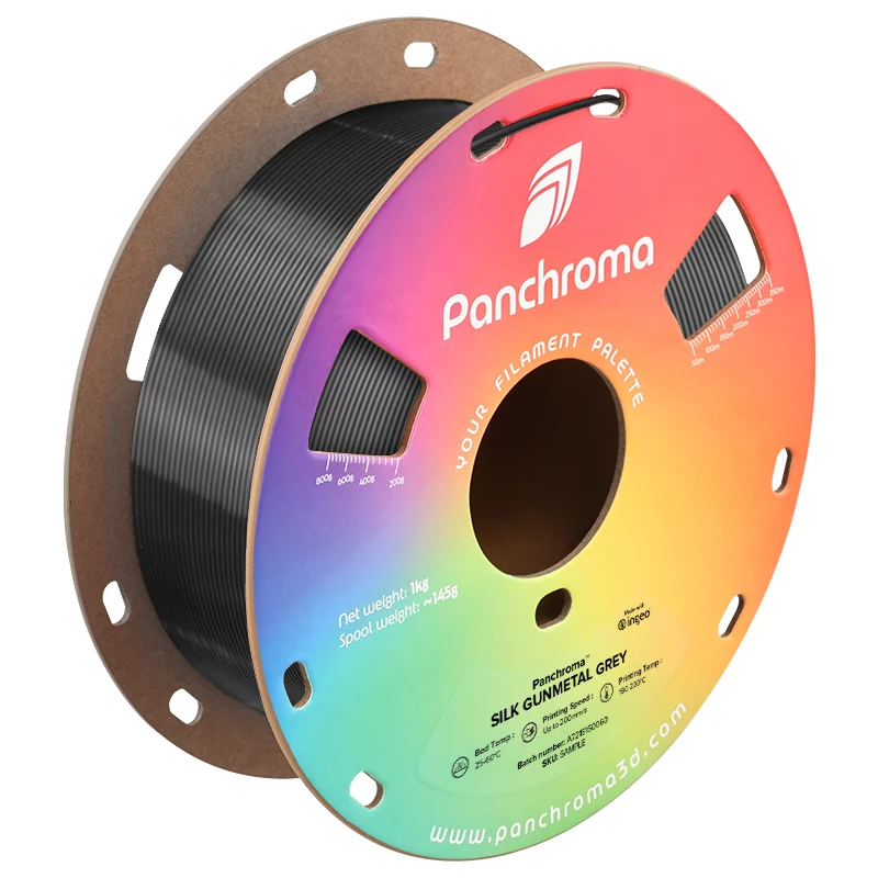 Polymaker Panchroma PLA Silk Νήμα 3D εκτυπωτή, 1,75 mm, 1 kg, Gunmetal Grey