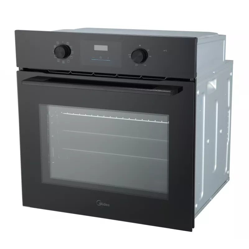 Midea MBO65M80M1-BK Εντοιχιζόμενος Ηλεκτρικός Φούρνος, 70L, Οθόνη Αφής, Μαύρος