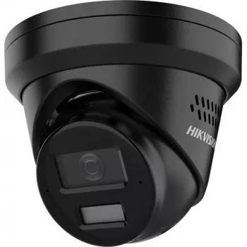 Hikvision 8 MP 4K UHD δικτυακή κάμερα turret με AcuSense και Smart Hybrid Light, σταθερός φακός 2,8 mm, μαύρο