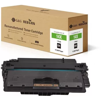 G&G Reborn ανακατασκευασμένο μαύρο τόνερ για HP 14X (CF214X) – 17.500 σελίδες