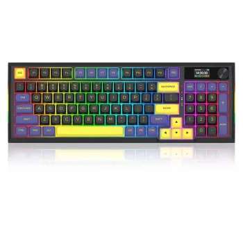 Redragon K725LBY-RGB-PRO Glintstone 75% ασύρματο μηχανικό gaming πληκτρολόγιο (Tri-Mode, Hot-Swappable Red Switches)