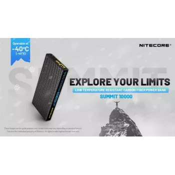Nitecore Summit 10000 mAh 38.5W Powerbank Μαύρο