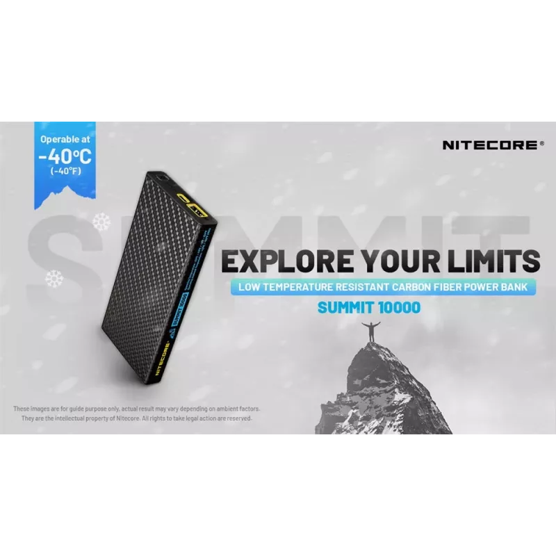 Nitecore Summit 10000 mAh 38.5W Powerbank Μαύρο