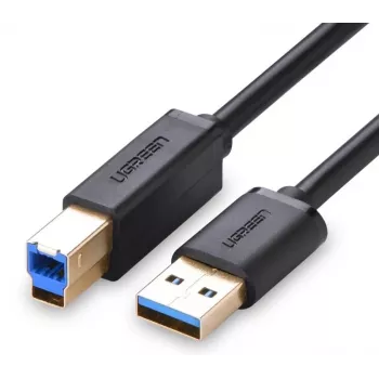 UGREEN US210 Καλώδιο USB 3.0 Type-A σε Type-B 1m Μαύρο