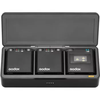 Godox Virso M2 2,4 GHz ασύρματο σύστημα μικροφώνου για εγγραφές