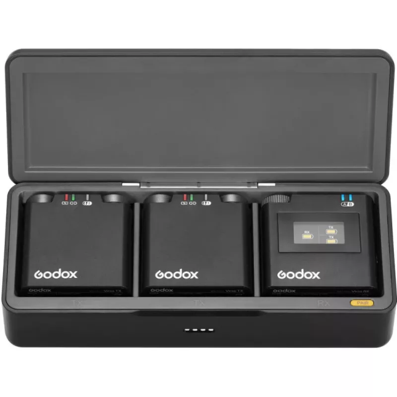 Godox Virso M2 2,4 GHz ασύρματο σύστημα μικροφώνου για εγγραφές