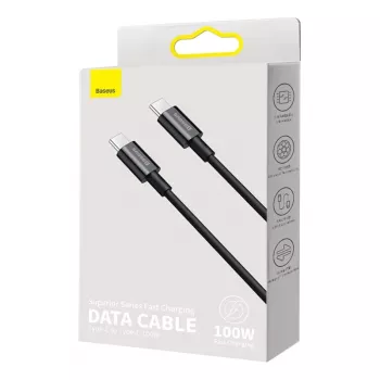 Baseus CATYS-C01 USB-C σε USB-C 100W PD καλώδιο γρήγορης φόρτισης 2m μαύρο