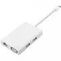Xiaomi Mi πολυαντάπτορας USB-C σε VGA Gigabit Ethernet (λευκό/ασημί)