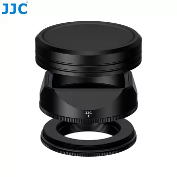 JJC LH-JXF23F28 Σετ παρασολά και καπακιού για Fujifilm XF 23mm/27mm F2.8 R WR - Μαύρο