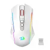 Redragon M914W-RGB NIX Ασύρματο gaming ποντίκι, 5000 DPI, Λευκό