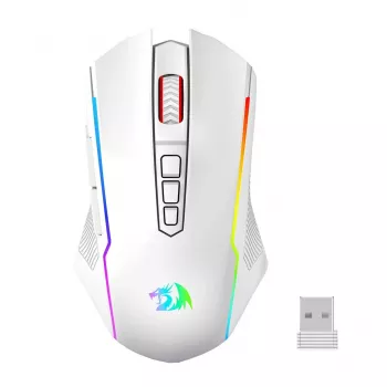 Redragon M914W-RGB NIX Ασύρματο gaming ποντίκι, 5000 DPI, Λευκό