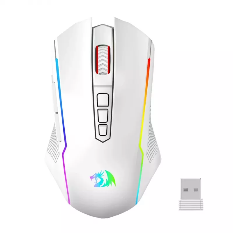 Redragon M914W-RGB NIX Ασύρματο gaming ποντίκι, 5000 DPI, Λευκό