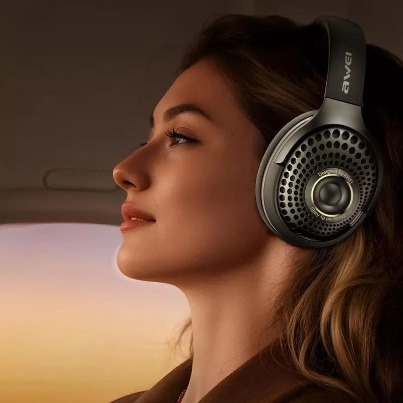 AWEI AT30 Bluetooth 6.0 ασύρματα ακουστικά, Μαύρο