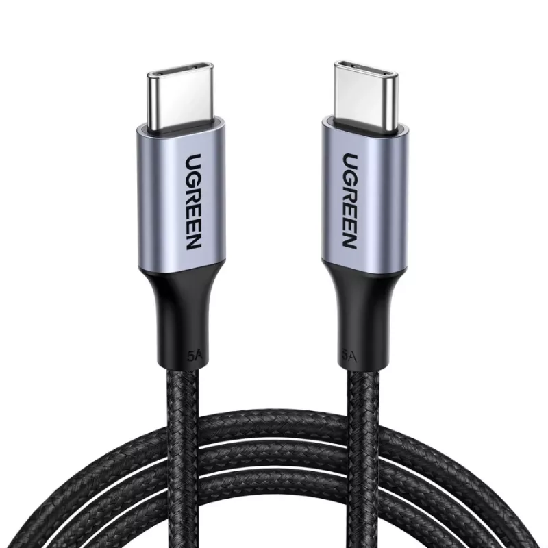 UGREEN Καλώδιο USB-C σε USB-C 100W 5A Μαύρο 1,5m