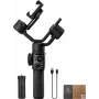 Zhiyun Smooth 5S AI Gimbal smartphone με μαγνητικό φωτιστικό συμπλήρωσης, σταθεροποιητής 3 αξόνων, ωφέλιμο φορτίο 300g, Μαύρο