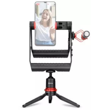 BOYA BY-VG380 Kit βίντεο smartphone με μικρόφωνο BY-MM1 Pro, φως LED και τρίποδο για vlogging, live streaming και κινητή λήψη