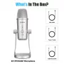 BOYA BY-PM700SP Multi-Pattern USB μικρόφωνο πυκνωτή με παρακολούθηση ακουστικών και ενσωματωμένη βάση
