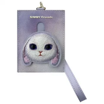 Nimmy Big Eyed Pet 2.0 Rabbit θήκη καρτών πορτοφόλι, μωβ