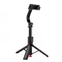 ACEFAST E42 selfie stick τρίποδο με αυτόματη βάση και Bluetooth τηλεχειριστήριο, 1,05 m, μαύρο