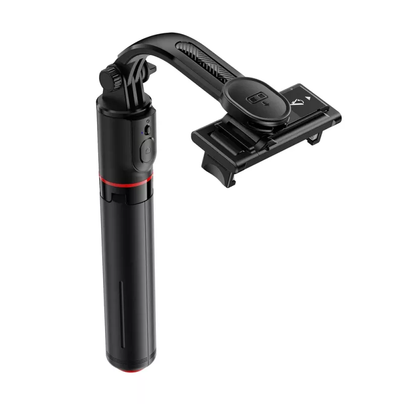 ACEFAST E42 selfie stick τρίποδο με αυτόματη βάση και Bluetooth τηλεχειριστήριο, 1,05 m, μαύρο
