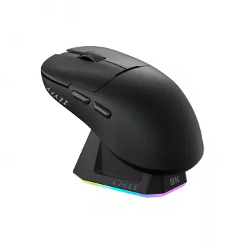 AJAZZ AJ159 PRO 3395-8K Ασύρματο ποντίκι gaming με βάση φόρτισης - Μαύρο