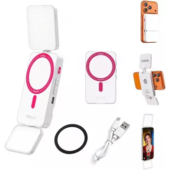 ULANZI GL01 GlowUp MagSafe LED Φως selfie για iPhone, 2500K-9000K, CRI 97, Λευκό