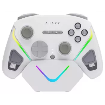 AJAZZ GP100S ασύρματο gamepad με σταθμό φόρτισης, λευκό